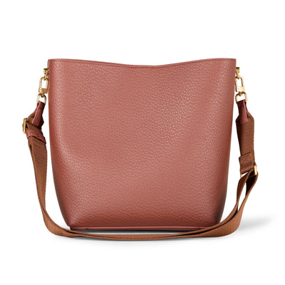 Women's Soft Bucket Handbag Tote with Minimalist Design