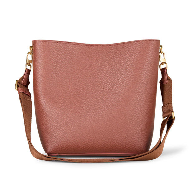 Women's Soft Bucket Handbag Tote with Minimalist Design