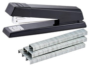 Office Stapler, No-Jam Premium for Desktop, Includes 1,250 Staples, Full-Strip, 25 Sheet Capacity, Black