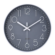 Wall Clock 12 Inch Non-Ticking Silent Battery Operated Round Wall Clock Modern Elegant Simple Style Decor Clock