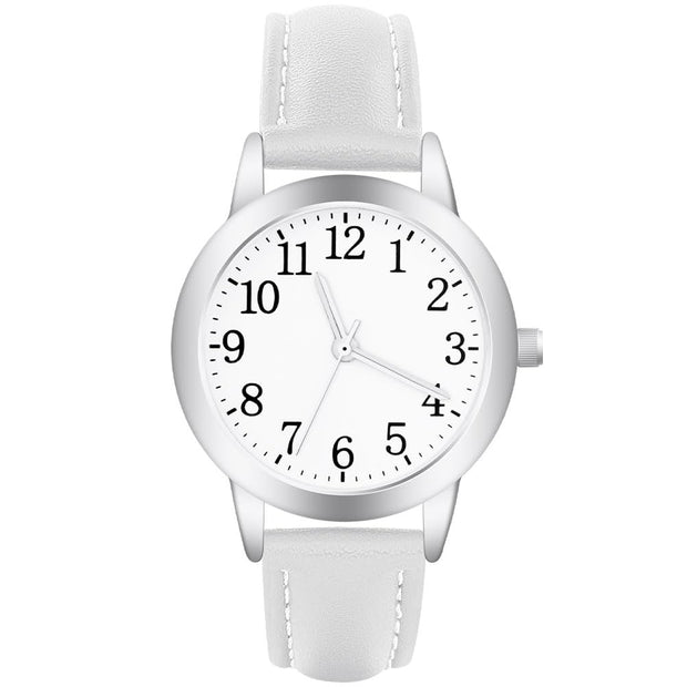 Women's Watch Analog Quartz, Leather Strap Easy Read Tone Premium Fashion Wrist for Women Ladies Girls