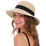 Women's Sun Hats UV Protection Large Wide Brim Hat Women Packable Sun Hat for Women Straw Hats
