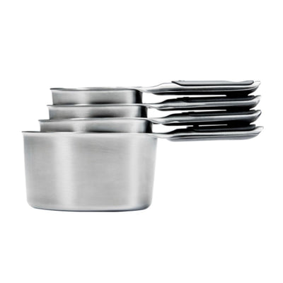 4 Piece Stainless Steel Measuring Cups with Magnetic Snaps