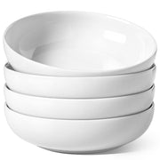 Pasta Bowls 45 oz, Salad Bowls Set for Serving Soup, Pasta, Noodle, Dinner, Large Kitchen Bowl Plates, Microwave Safe - 8.5 Inch, Set of 4, White
