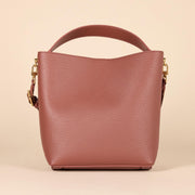 Women's Soft Bucket Handbag Tote with Minimalist Design
