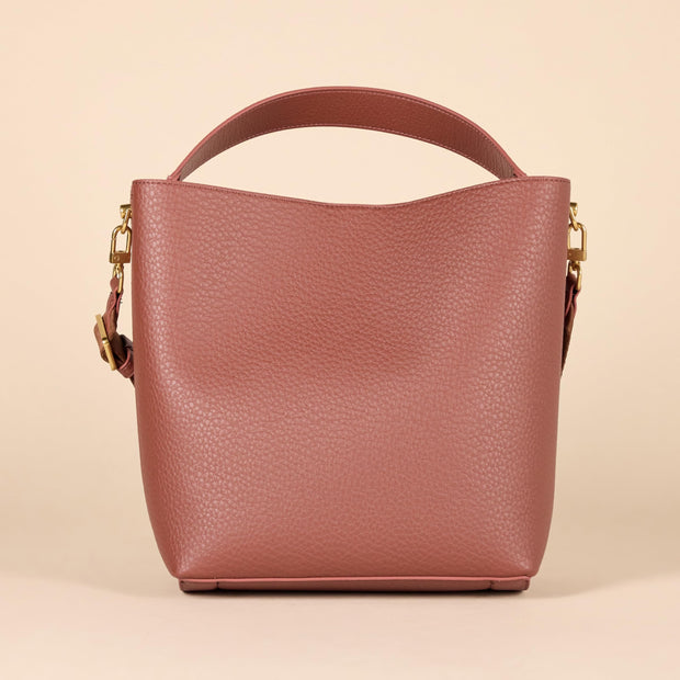 Women's Soft Bucket Handbag Tote with Minimalist Design