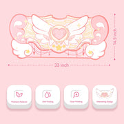 Large Gaming Mouse Pad Kawaii Pink Non-Slip Rubber Back Mouse Pad Big Waterproof Desk Mat for Keyboard and Mouse Perfect for Gaming,or Home Office Work