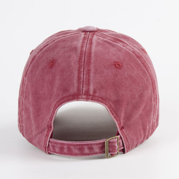 Unisex Baseball Cap 100% Cotton Fits Men Women Washed Denim Adjustable