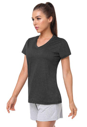 3 Pack Women's Short Sleeve Dry Fit T-Shirts Moisture Wicking Athletic V-Neck Gym Tee Exercise Yoga Tops