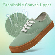 Ladies Canvas Shoes Women Low Top Sneakers Unisex Classic Lace Up Trainers for Men Canvas Plimsolls Pumps Casual Tennis Shoes