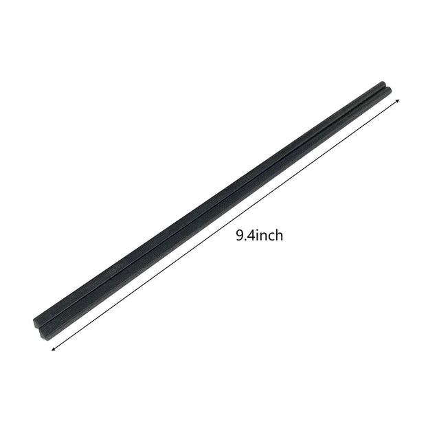 10 Pairs Fiberglass Chopsticks, Reusable Chopsticks, 9.3 inches Dishwasher Safe, Non-Slip, Black