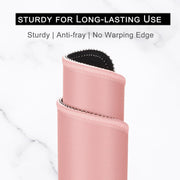 Mouse Pad, Premium-Textured Square Mousepad 26 x 21 cm, Stitched Edge Anti-Slip Waterproof Rubber Mouse Mat, Pretty Cute Mouse Pad for Office Gaming Laptop Women Kids Pink