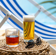 Everyday Drinking Glasses Set of 8 Drinkware Hurricane Glasses, Kitchen Glasses for Cocktail, Iced Coffee, Beer, Ice Tea, Wine, Whiskey, Water, 4 Tall Glass Cups & 4 Short Dof Drinking