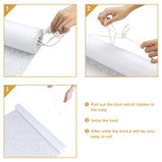 Wedding Decorations Aisle Runner for Outdoor and Indoor,White Printing,100ftx3ft,Polyester Paper Convenient for Single Use,100feetx3feet