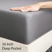 Bed Sheets Set, Soft Breathable Bedding Sheet Set, Sheets Set with 16" Deep Pocket Design