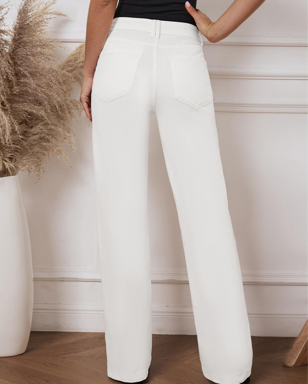 High Waisted Flare Jeans for Women Wide Leg Stretch Baggy Jeans