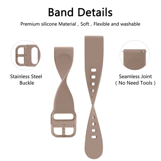 Pack 3 Watch Bands 20mm 22mm for Women Men, Replacement Straps Band for Smart Watch, soft skin-friendly silicone quick release, smart watch wristband