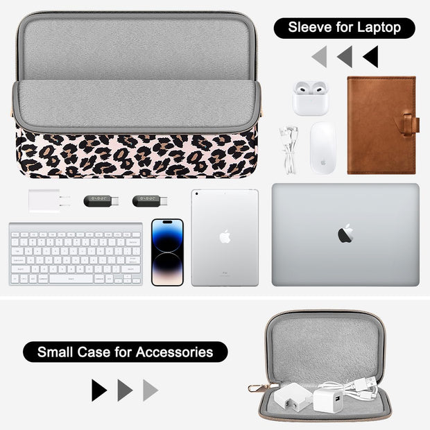 13 13.3 14 inch Laptop Sleeve Case for MacBook Air/Pro 13/14[Upgrade Version]Water-Resistant Notebook Computer/Tablet Pouch Cover with Extra Bag for Samsung HP MacBook Dell Lenovo ASUS Acer