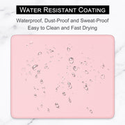 Mouse Pad, Premium-Textured Square Mousepad 26 x 21 cm, Stitched Edge Anti-Slip Waterproof Rubber Mouse Mat, Pretty Cute Mouse Pad for Office Gaming Laptop Women Kids Pink