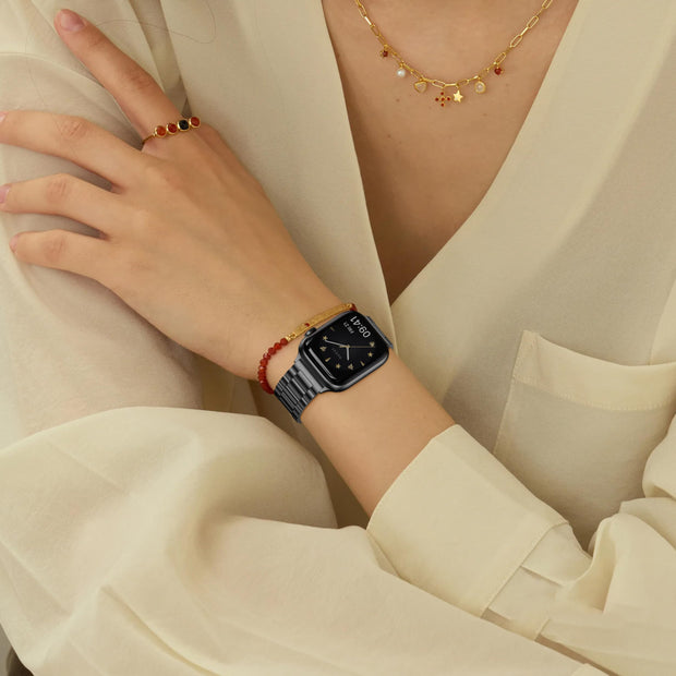 Compatible with Apple Watch Straps 44mm 46mm 45mm 49mm 40mm 42mm 41mm 38mm Men & Women, Business Metal Stainless Steel Replacement Bands for iWatch Series 11 10 9 8 7 6 5 4 3 2 1,Ultra 3,SE 3