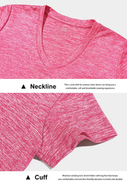 3 Pack Women's Short Sleeve Dry Fit T-Shirts Moisture Wicking Athletic V-Neck Gym Tee Exercise Yoga Tops