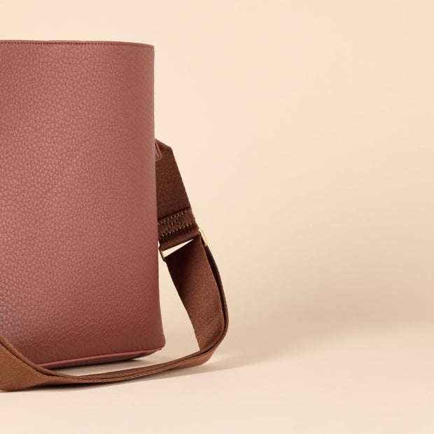 Women's Soft Bucket Handbag Tote with Minimalist Design