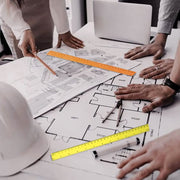 Color Transparent Ruler Plastic Rulers - Ruler 12 inch, Kids Ruler for School, Ruler with Centimeters, Millimeter and Inches, Assorted Colors