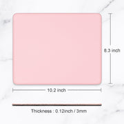 Mouse Pad, Premium-Textured Square Mousepad 26 x 21 cm, Stitched Edge Anti-Slip Waterproof Rubber Mouse Mat, Pretty Cute Mouse Pad for Office Gaming Laptop Women Kids Pink