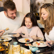 5 Pairs Dishwasher Safe Fiberglass Chopsticks Set,9.5 Inch Reusable Japanese Chinese Chopsticks , Non-Slip, Easy to Use (colorful ) (9.5 inch, pure black)