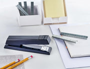 Office Stapler, No-Jam Premium for Desktop, Includes 1,250 Staples, Full-Strip, 25 Sheet Capacity, Black