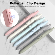 Smooth Writing Black Ink Ball Point Pens | High-end Long Lasting Retractable Pen for School, Home, Office (6 Pens with 3 Refills)