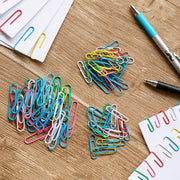Paper Clips, 450 Pack, Assorted Colors, Paper Clips Assorted Sizes