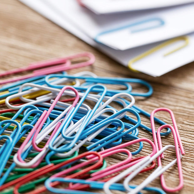 Paper Clips, 450 Pack, Assorted Colors, Paper Clips Assorted Sizes
