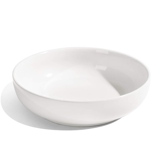 Pasta Bowls 45 oz, Salad Bowls Set for Serving Soup, Pasta, Noodle, Dinner, Large Kitchen Bowl Plates, Microwave Safe - 8.5 Inch, Set of 4, White